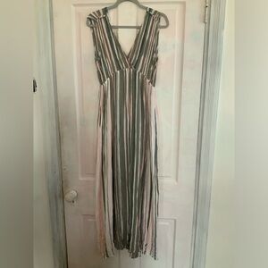 Striped maxi dressl